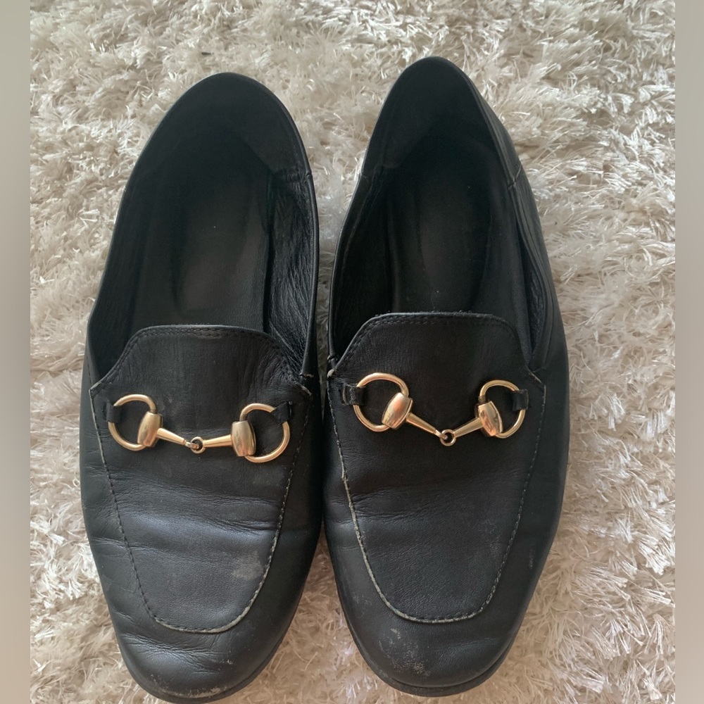 Black loafers